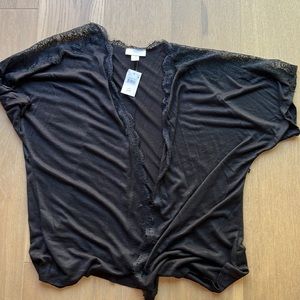 NWT Motherhood Maternity sheer black covering